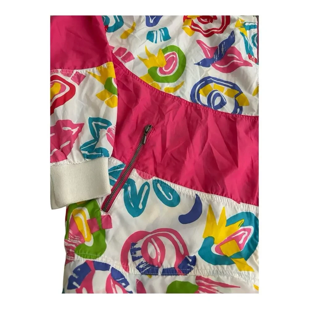 VTG Nike Elite Jacket Women’s Medium Art Abstract Lined Track‎ Wind